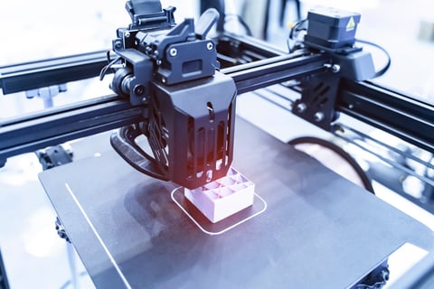 Impresora 3D creando prototipos