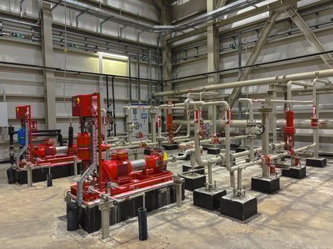 Sistema de maquinaria industrial instalada